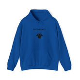 Overwhelmed Unisex Heavy Blend Hooded Sweatshirt, Humor fun casual cozy comfy lounge hoodie sweater casual him her wear great holiday gift