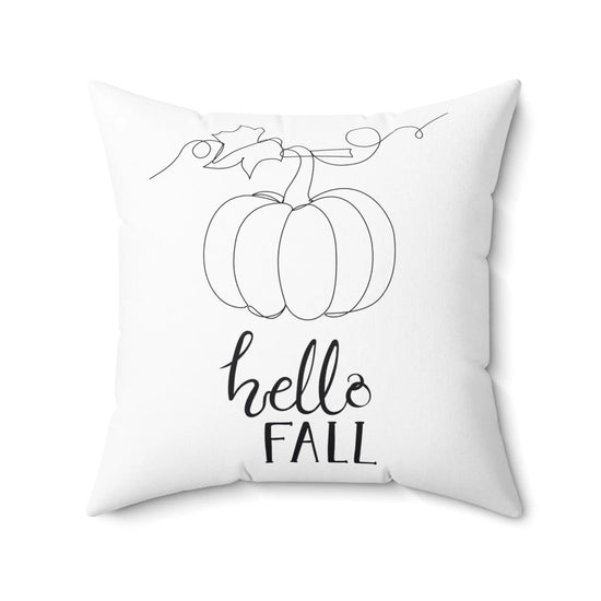 Fall Square Pillow, Thanksgiving Halloween Fall minimilist design decor holiday couch bedroom TV room decorative accent pillow The Aurora Touch