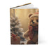 Hardcover Journal Matte, Teddy Bear Journal, Holiday Bear, Diary Book, Daily Journal, Christmas book, Holiday Gift The Aurora Touch