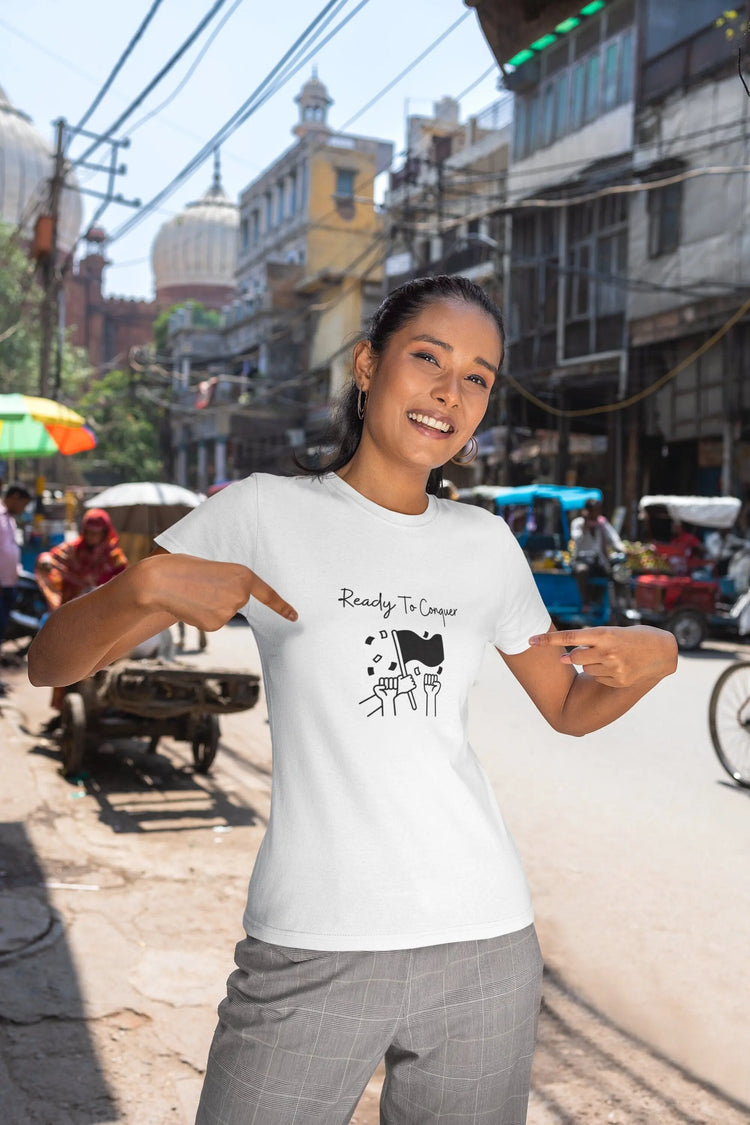 Ready To Conquer -Unisex Softstyle T-Shirt, Casual Shirt, Empowerment shirt, Postive Shirt, Birthday Gift, Casual wear The Aurora Touch