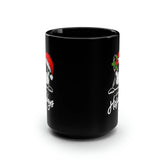 Pet Lover Black Mug, 15oz, Frenchie Dog Holiday Christmas Design Festive Casual Hot Beverage Cup The Aurora Touch