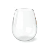 Golden Retriever Stemless Wine Glass - 11.75 oz Holiday Red Wine Glass - Perfect Christmas Gift for Dog Lovers! The Aurora Touch