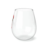 Stemless Wine Glass, 11.75oz, pet chihuahua design, party Wine glass, Novelty wine glass, Xmas glassware, Holiday gift, Female gift The Aurora Touch