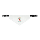 Pet Bandana Collar, Holiday fun festive Happy Holidays print dog owner gift Xmas scarf pet clothing wear