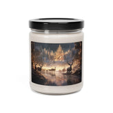 Scented Soy Candle, 9oz, Holiday Candles, Cinnamon scented candle, Best Selling, Gift for Family, Reindeer Xmas The Aurora Touch