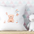 Faux Suede Square Pillow, Teddy Bear soft infant baby toddler cute child bed crib accent throw pillow The Aurora Touch