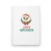 Hardcover Journal Matte, Daily Diary, Holiday Journal, Xmas Notebook, Adorable note journal, stocking stuffers, great xmas gift The Aurora Touch