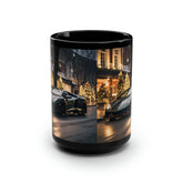 Black Mug, 15oz, Christmas in style, Luxury Mug, Black Coffe Mug, Holiday Gift, Designer Mug, gift for dad The Aurora Touch