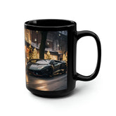 Black Mug, 15oz, Christmas in style, Luxury Mug, Black Coffe Mug, Holiday Gift, Designer Mug, gift for dad The Aurora Touch