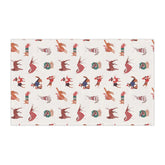Holiday Kitchen Towel, Pet Lover Tea Towel, Room Decor, Cooking Towel, Xmas Gift - All Over Pattern Design The Aurora Touch