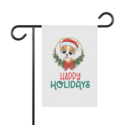 Garden & House Banner, Happy Holidays Sign, Holiday Outdoor Decor, Cute Xmas decorations, Home Decor, Holiday Outdoors