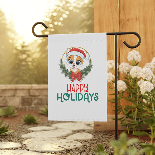 Garden & House Banner, Happy Holidays Sign, Holiday Outdoor Decor, Cute Xmas decorations, Home Decor, Holiday Outdoors