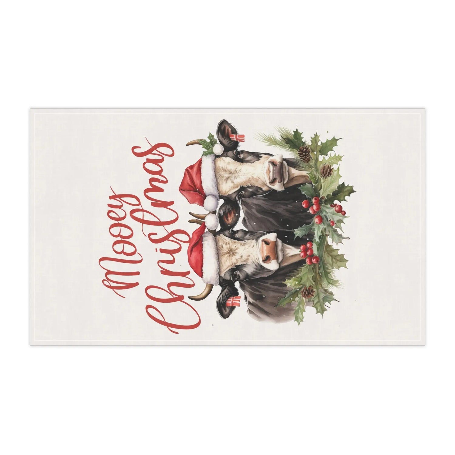 Farm Animal Holiday Tea Towels - Farmers Towel, Country Xmas Theme, Hand Towels, Holiday Decor, Cooking Towel