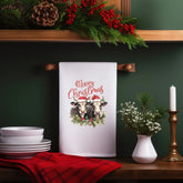 Farm Animal Holiday Tea Towels - Farmers Towel, Country Xmas Theme, Hand Towels, Holiday Decor, Cooking Towel The Aurora Touch