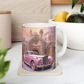 Ceramic Mug 11oz, Classic pink luxury luscious theme kitchen dress up decor cup great gift for executive poweful inspirational boss The Aurora Touch