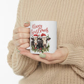 Ceramic Mug 11oz, Country style Mugs, Farmers Mug, Ranch Style designs, Animal Prints, Country Xmas, Holiday Mugs, Xmas gifts The Aurora Touch