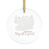Charming Acrylic Country Style Farm House Ornament - Perfect for Rustic Home Decor & Gifting! The Aurora Touch