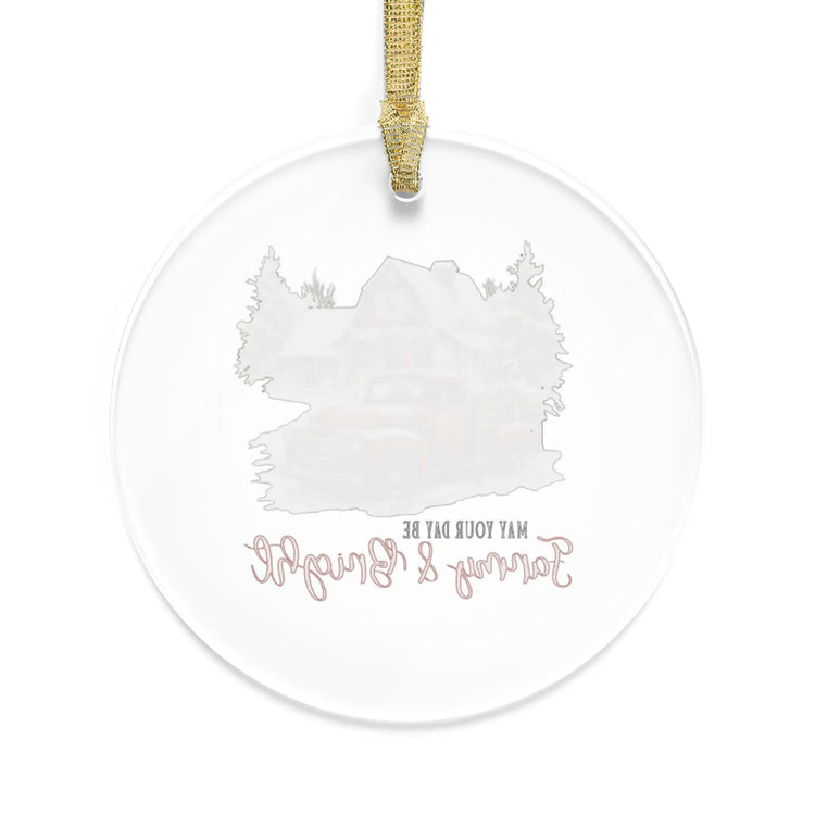 Charming Acrylic Country Style Farm House Ornament - Perfect for Rustic Home Decor & Gifting! The Aurora Touch