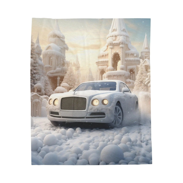 Velveteen Plush Blanket - Luxury Bentley Bedspread, Holiday Xmas Throws, Warm Fleece Blankets, Perfect Xmas Gift The Aurora Touch