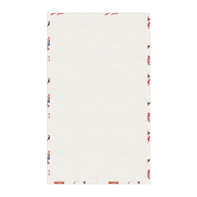 Holiday Kitchen Towel, Pet Lover Tea Towel, Room Decor, Cooking Towel, Xmas Gift - All Over Pattern Design The Aurora Touch