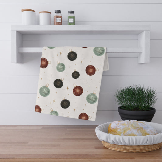 Kitchen Towel, Holiday Items, Holiday Towel, Xmas Ornaments, Soft Kitchen towel, Kitchen decor, Gift for Mom