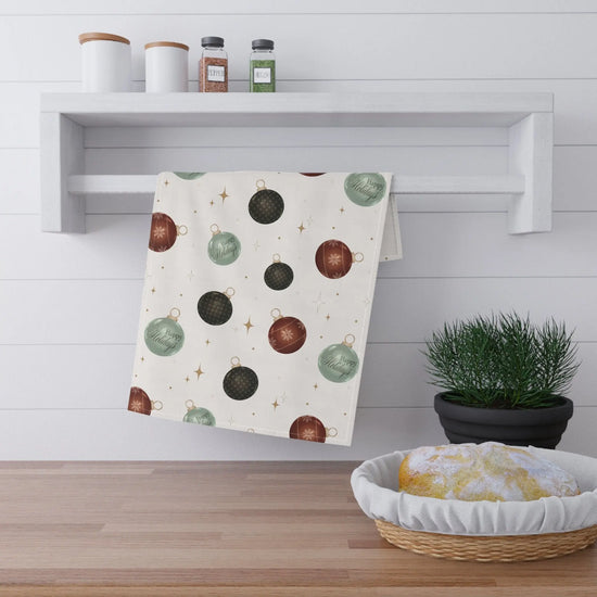 Kitchen Towel, Holiday Items, Holiday Towel, Xmas Ornaments, Soft Kitchen towel, Kitchen decor, Gift for Mom The Aurora Touch