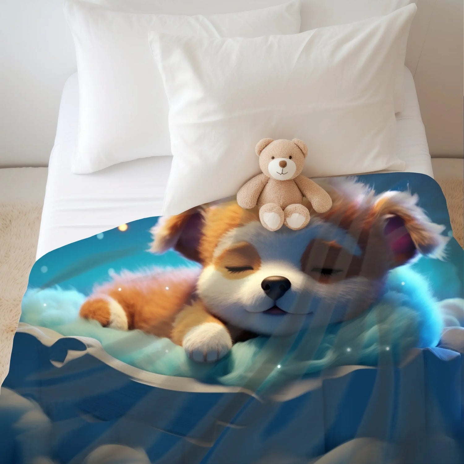 Velveteen Plush Blanket, young child cute soft cozy toddler bedroom decor comforter bedspread b lankie The Aurora Touch