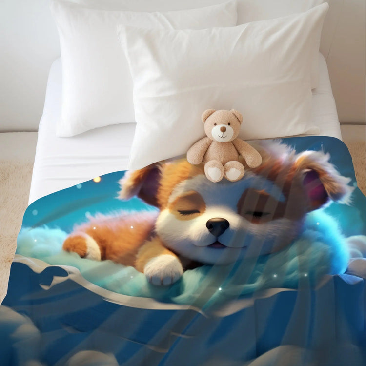 Velveteen Plush Blanket, young child cute soft cozy toddler bedroom decor comforter bedspread b lankie The Aurora Touch