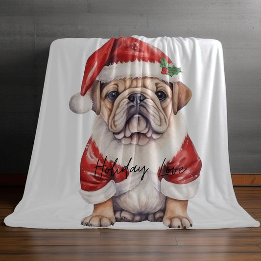 Pet Lover Velveteen Blanket, Winter Bed Cover, Dog Print, Pet Lover Gift, Animal Print Blanket, Cozy Warm Throw, Holiday Blanket