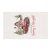 Christmas Holiday Tea Towel, Cotton Hand Towel, Kitchen Decor, Xmas Novelty Items, Holiday Gifts, Farmhouse Towel The Aurora Touch