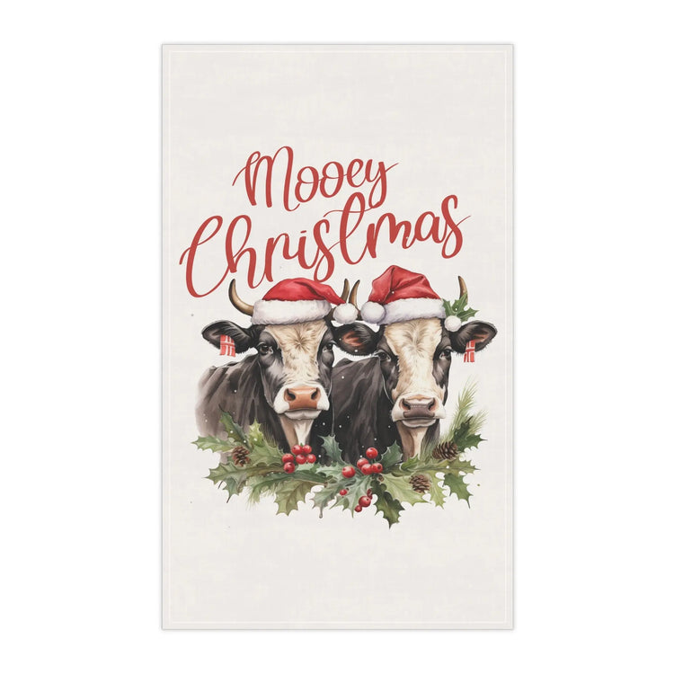 Farm Animal Holiday Tea Towels - Farmers Towel, Country Xmas Theme, Hand Towels, Holiday Decor, Cooking Towel The Aurora Touch
