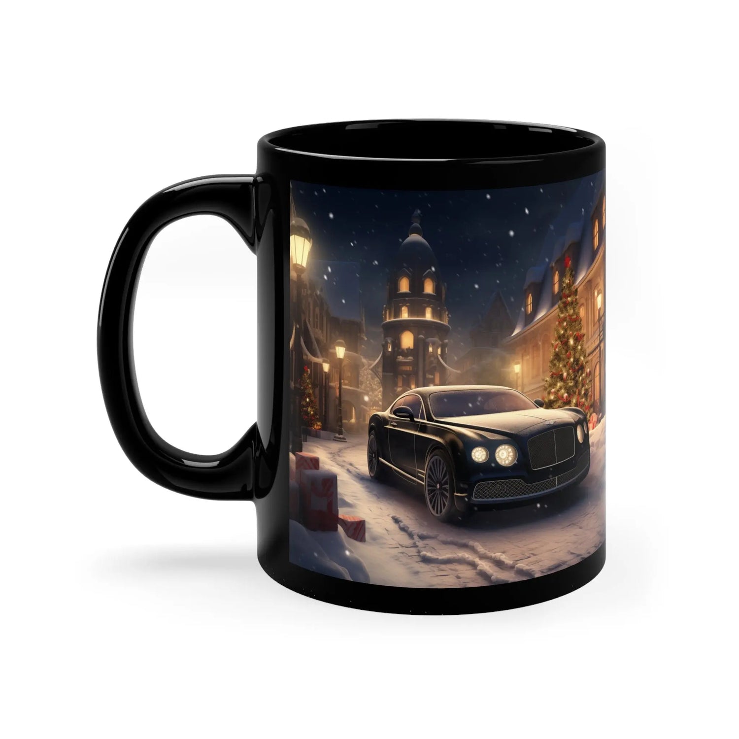 11oz Black Mug, Exotic Cars, Luxury Mug, Corporate Gifts, fancy Mugs, Beverly Hills, Office gifts, Holiday gifts The Aurora Touch