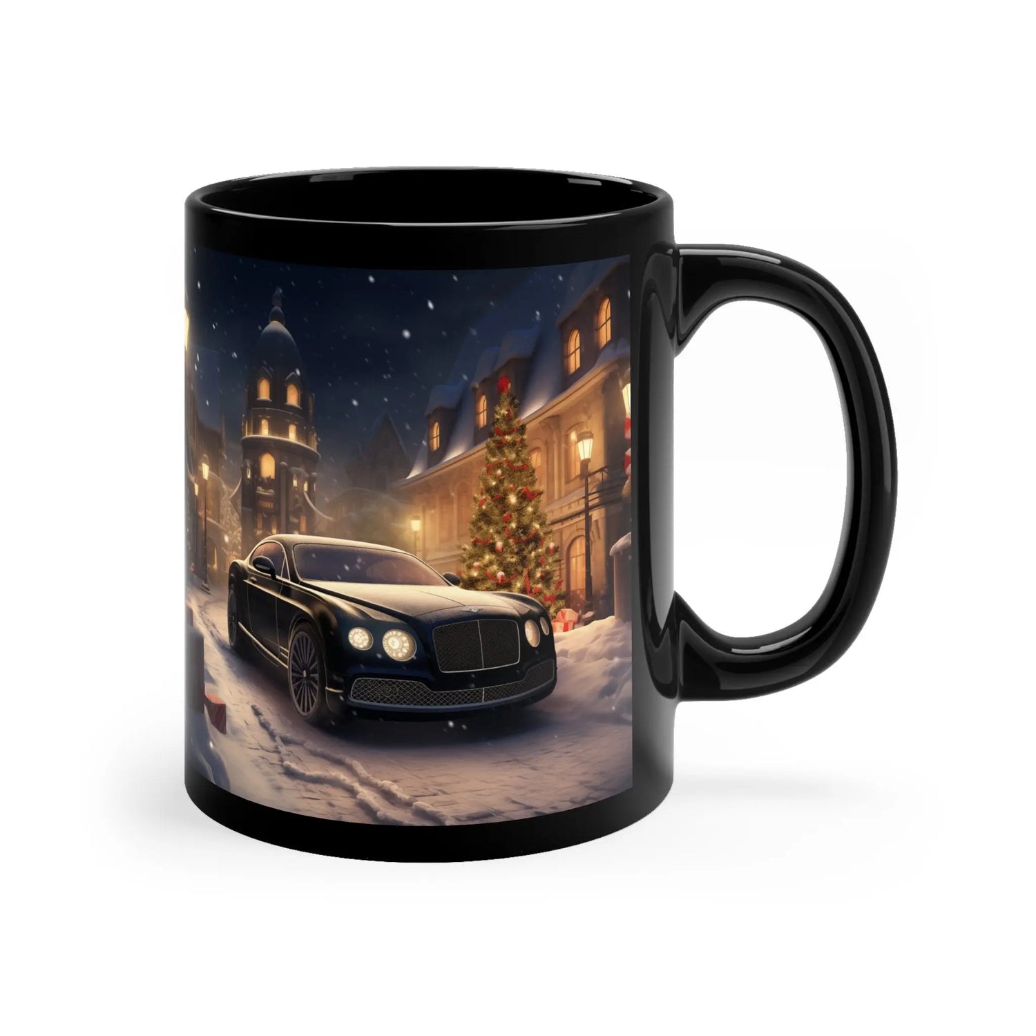 11oz Black Mug, Exotic Cars, Luxury Mug, Corporate Gifts, fancy Mugs, Beverly Hills, Office gifts, Holiday gifts The Aurora Touch