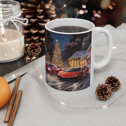 Ceramic Mug 11oz, Holiday Mugs, Exotic Car items, Fancy Mugs, Xmas gifts, Great gift for Dad, Stockbroker gift, Gift for men