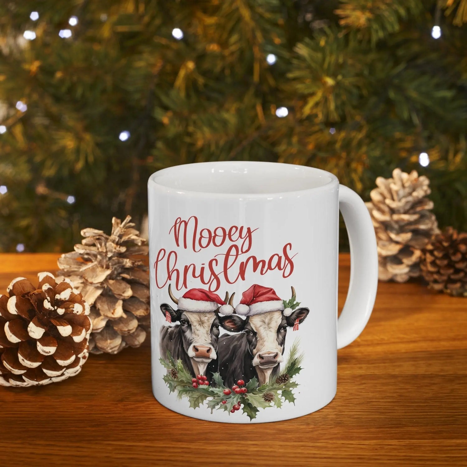 Ceramic Mug 11oz, Country style Mugs, Farmers Mug, Ranch Style designs, Animal Prints, Country Xmas, Holiday Mugs, Xmas gifts The Aurora Touch