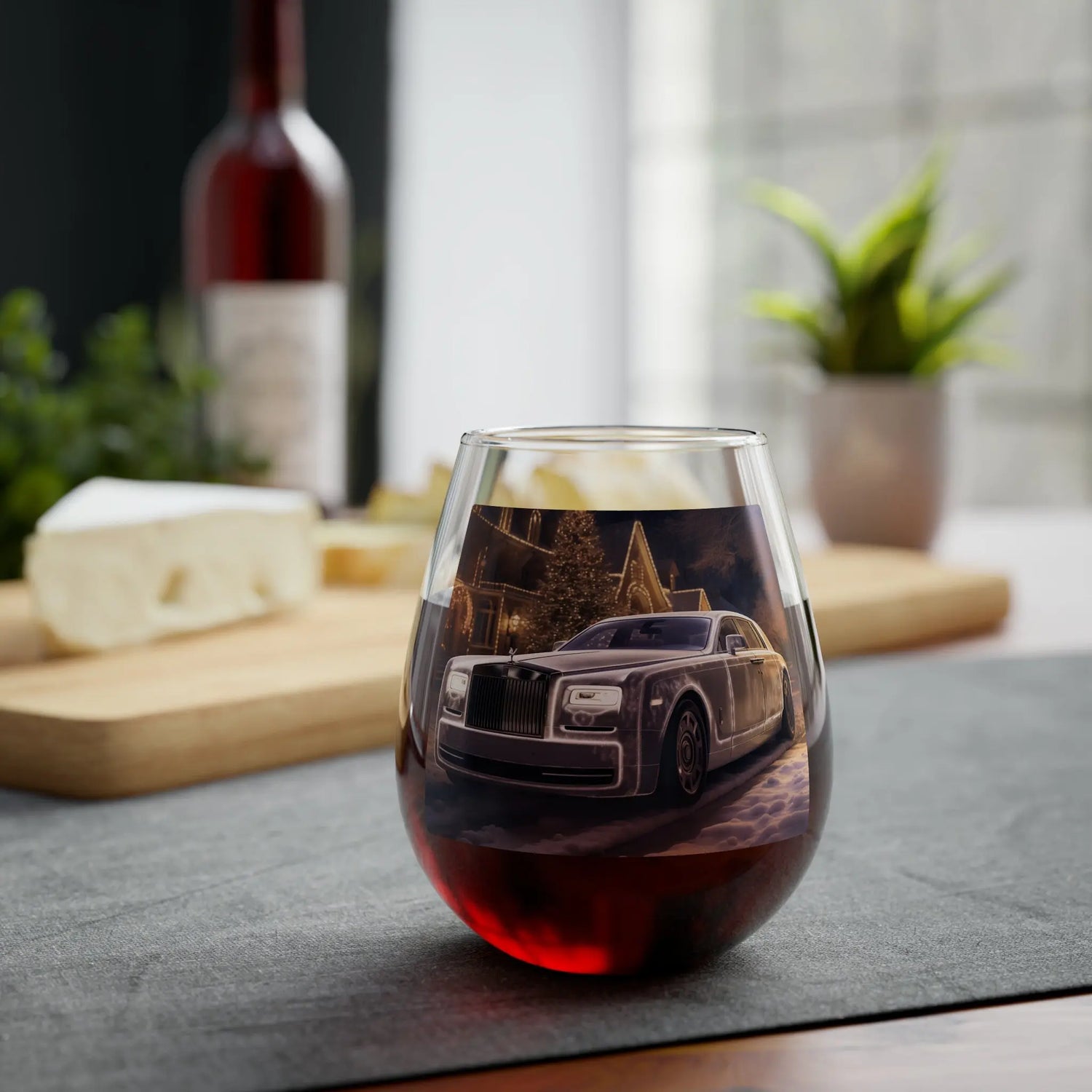 Stemless Wine Glass, 11.75oz, Fancy wine glass, Classic wine glass, Designer drinking glasses, Hopitality wine glass, Holiday wine glass The Aurora Touch