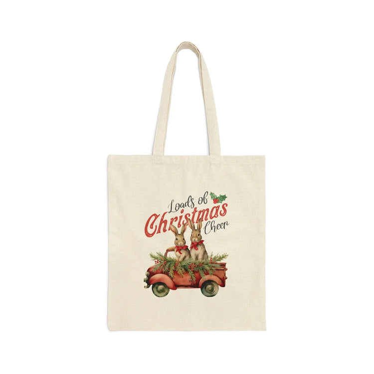 Cotton Canvas Tote Bag, Holiday Bag, Holiday Gift Bag, Everday Tote, Designer Tote, Animal Print Designs, Country Xmas, Farmhouse Decore The Aurora Touch
