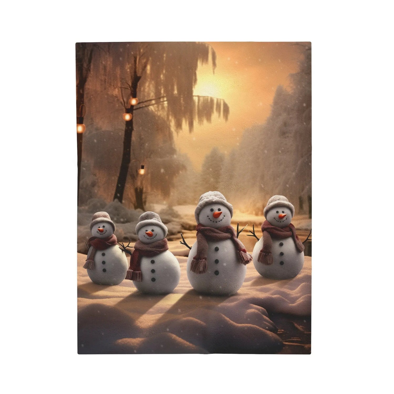 Velveteen Plush Blanket, Holiday Snowmen Designs, Xmas Holiday Bedspread, Designer Comfort, Novelty spread, Bed Designs, Xmas Bedroom The Aurora Touch