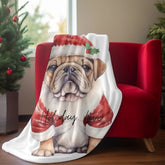 Pet Lover Velveteen Blanket, Winter Bed Cover, Dog Print, Pet Lover Gift, Animal Print Blanket, Cozy Warm Throw, Holiday Blanket The Aurora Touch