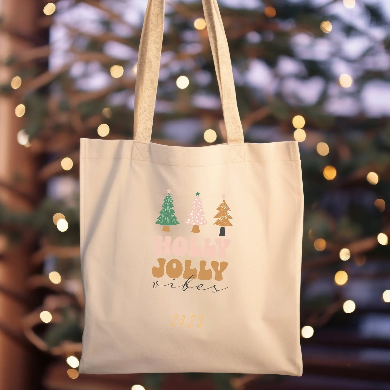 Festive Cotton Canvas Tote Bag - Perfect Holiday Novelty Gift for Nurses and Students The Aurora Touch