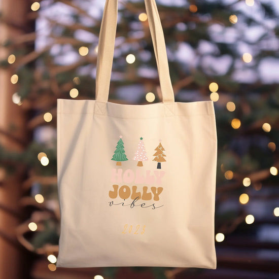 Festive Cotton Canvas Tote Bag - Perfect Holiday Novelty Gift for Nurses and Students The Aurora Touch