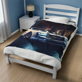 Velveteen Plush Blanket, Rolls-Royce warm cozy fancy modern entrepreneur luxury designer soft fleece throw style decor blanket