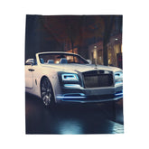 Velveteen Plush Blanket, Rolls-Royce warm cozy fancy modern entrepreneur luxury designer soft fleece throw style decor blanket