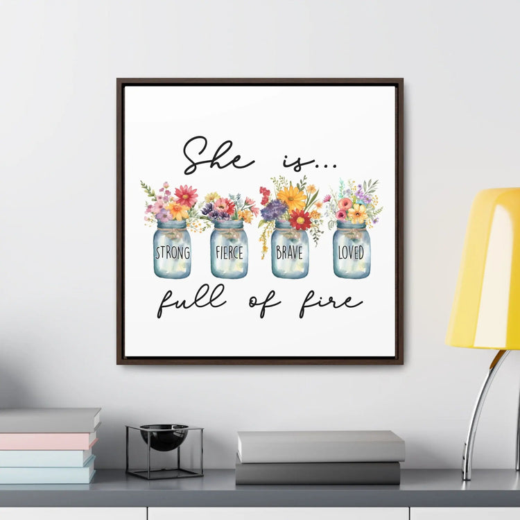 Gallery Canvas Wraps, Square Frame, Inspirational Displays, Motivational Art, Women Empowerment, Colorful Wall Art, Flower Designs