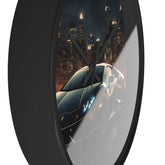 Wall Clock, Black Lamborghini exotic fancy sexy entrepreneur bachelor home wall room decor gift The Aurora Touch