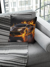 Spun Polyester Square Pillow, Hot Car Design, Sport Car Novelty item, Great gift for Teen Boy, Designer Pillow, Holiday gift, Modern gift The Aurora Touch