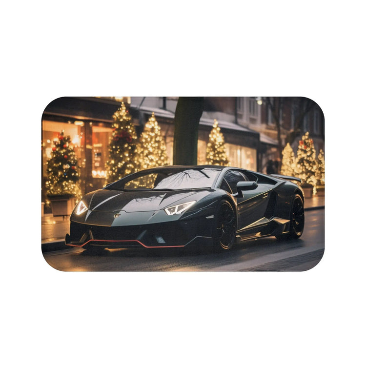 Luxury Black Lamborghini Bath Mat - Designer Bathroom Rug for Stylish Home Decor The Aurora Touch