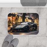 Luxury Black Lamborghini Bath Mat - Designer Bathroom Rug for Stylish Home Decor The Aurora Touch
