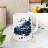 Ceramic Mug 11oz, Uplifting Coffee Mug, 2024 Inspirational items, New Year Coffe Mug, Gift for Son, Male Bday Gift, Lamborghini Design The Aurora Touch