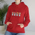 Unisex Heavy Blend™ Hooded Sweatshirt, Floral print inspiring Female fierce conquer it all empowerment postive warm cozy stylish sweater